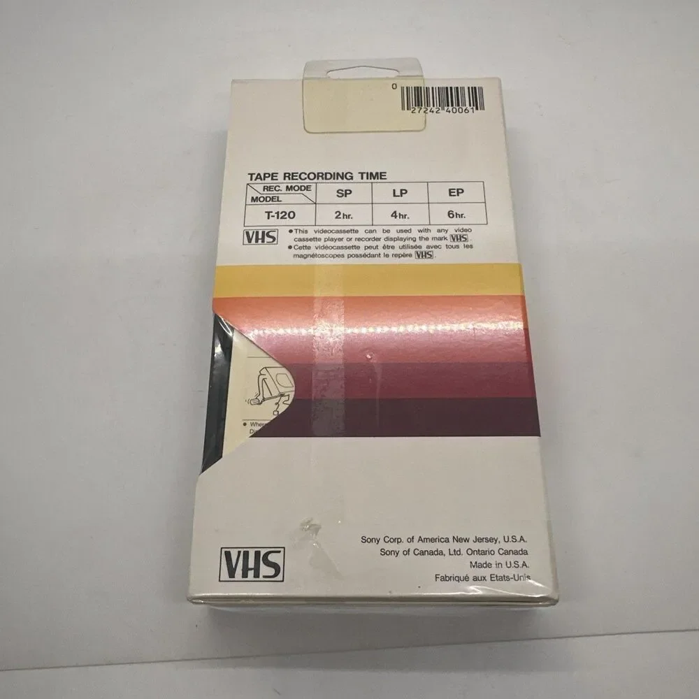 VHS Sony Dynamicron T-120 6 Hour Blank Tape Brand New Sealed Video Cassette